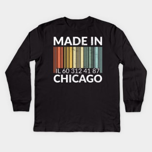 Made in Chicago Kids Long Sleeve T-Shirt